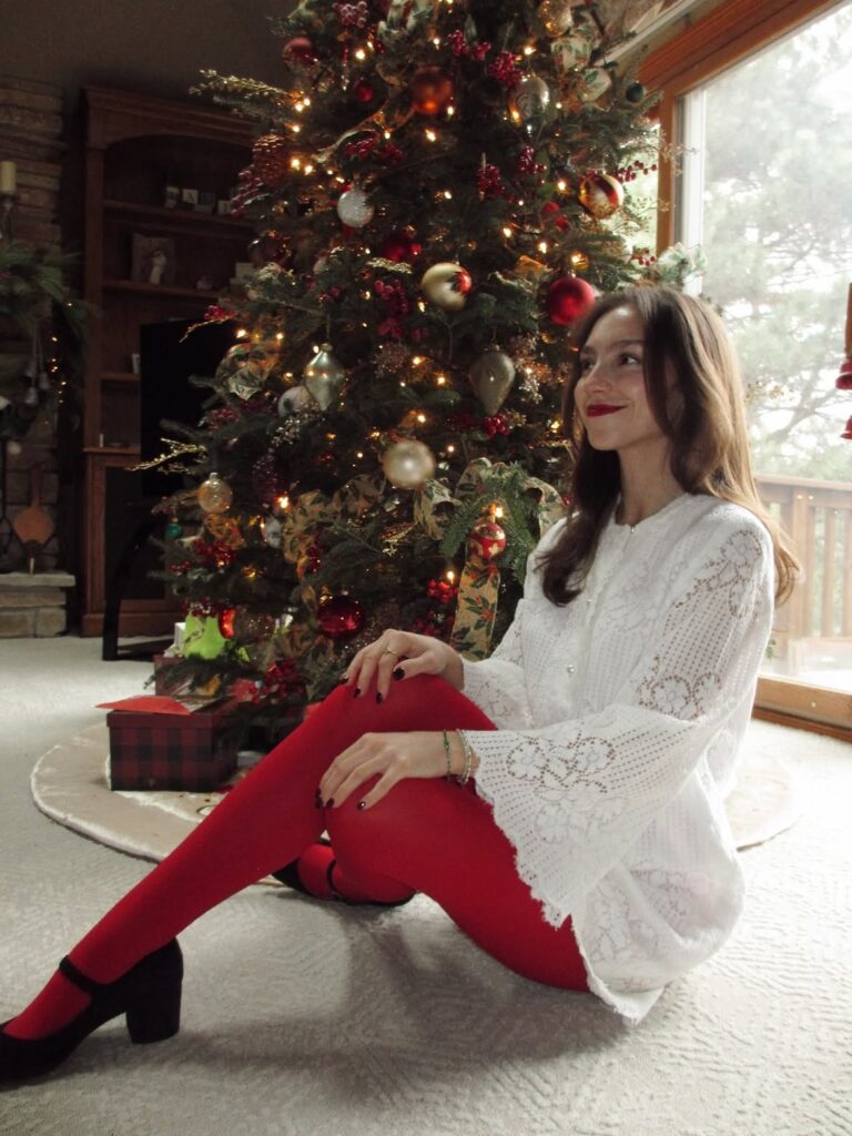 Classic Red And White Christmas Outfitย