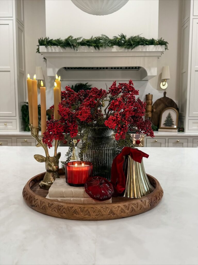 Red Berry Christmas Centerpiece