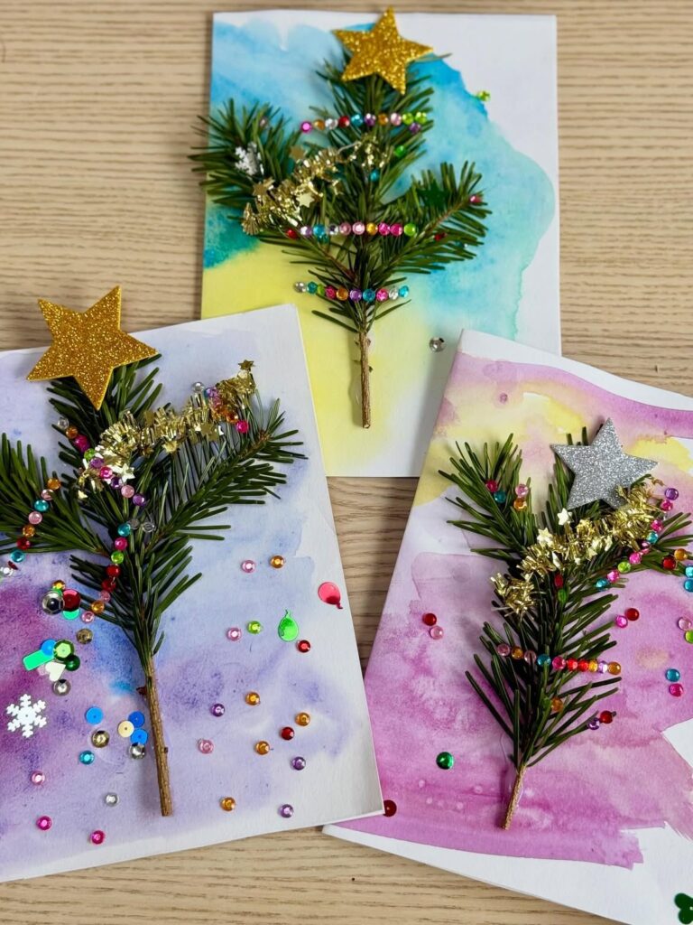 Fresh Greenery Christmas Cards