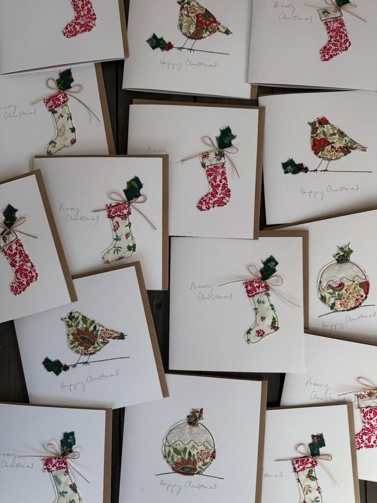 Fabric Christmas Card Collection
