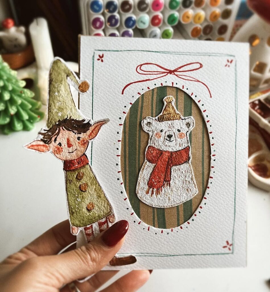 Custom Winter Character Card