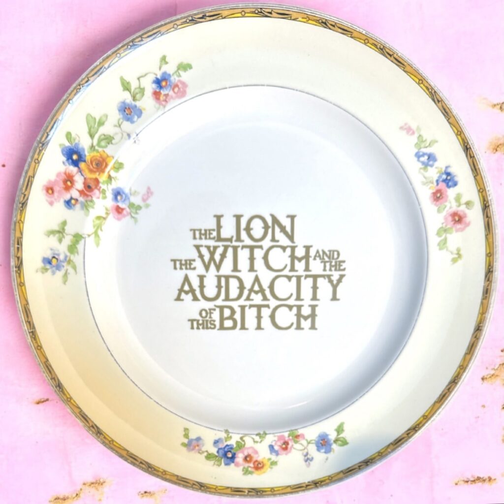 Sassy Vintage Insult Plate