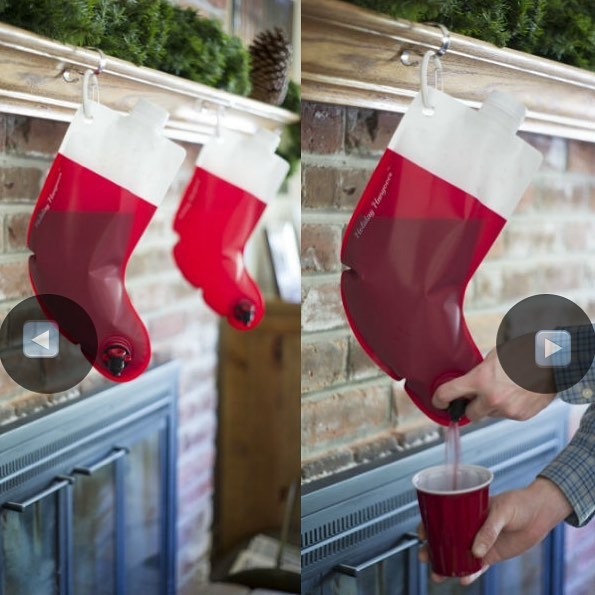 Santa Stocking Flask