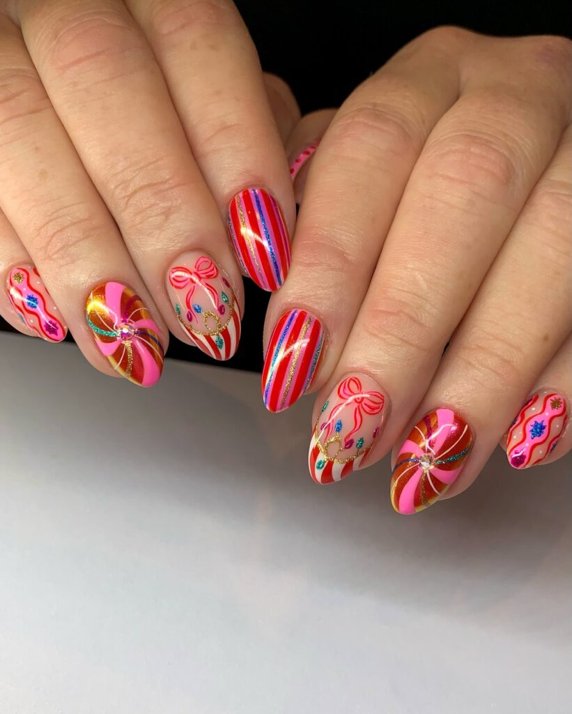 Tacky Christmas Nail Art 