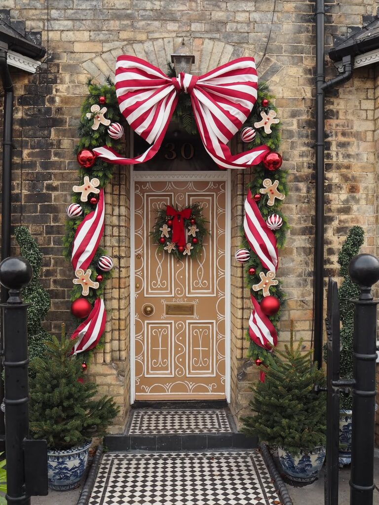 Candy Cane Christmas Porch Decor 