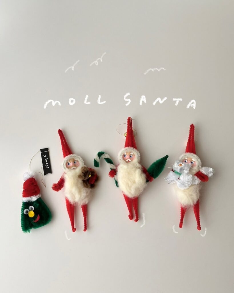 Minimalist Christmas Gnome Ornaments