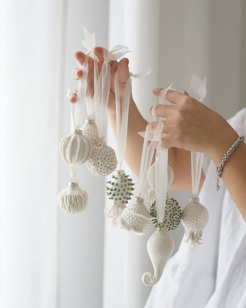 White Christmas Ornament Collection