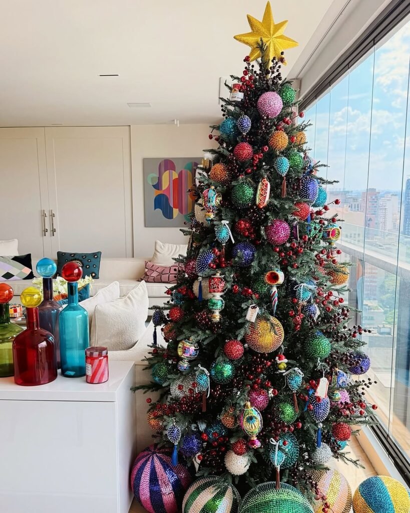 Jewel Tone Christmas Tree 