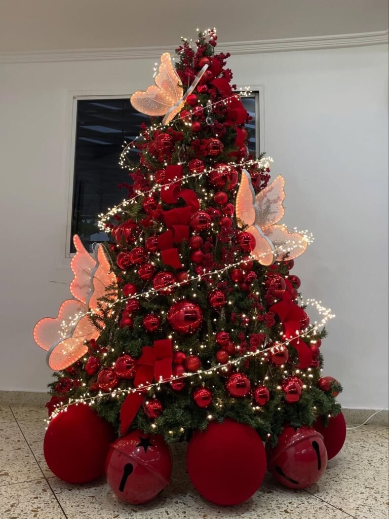 Butterflies on Christmas Tree 