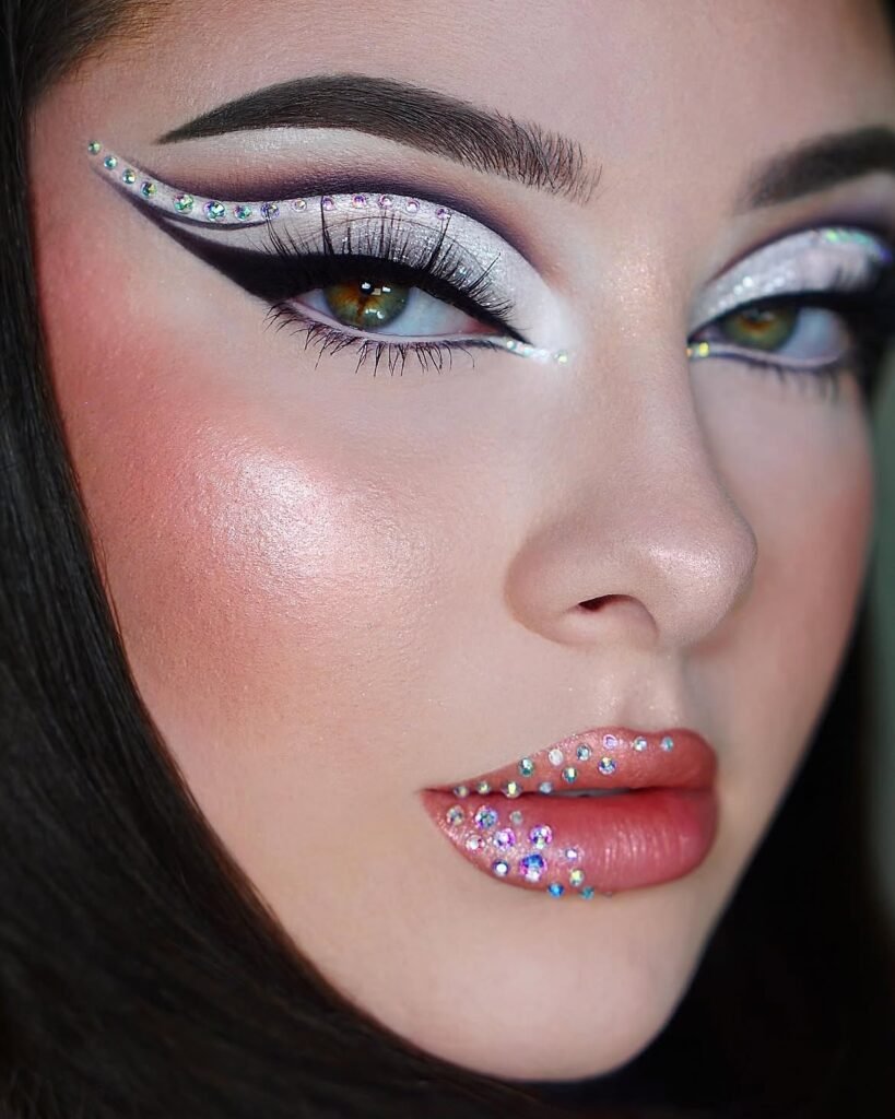 Rhinestone Cat eye