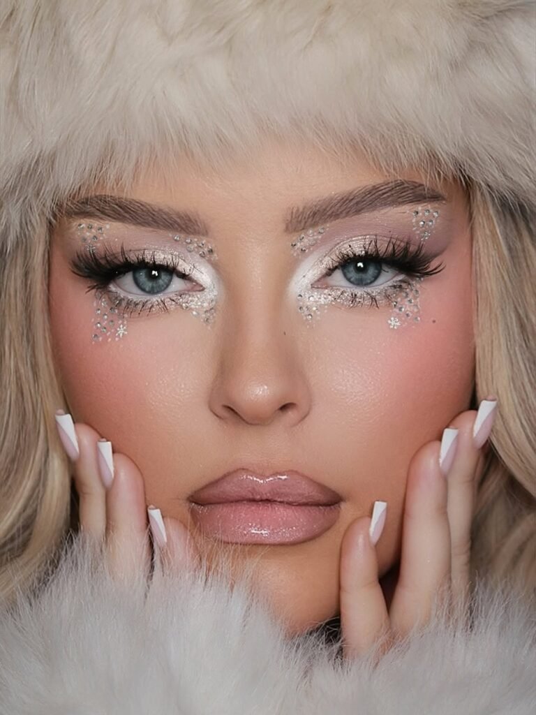 Winter Snowflake Makeup 