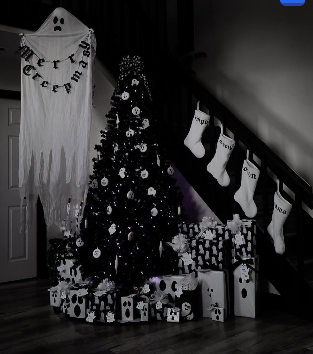 Gothic Black and White ChristmasΒ