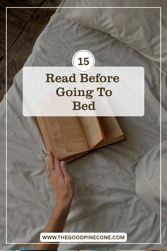 Read a Book Before Bed