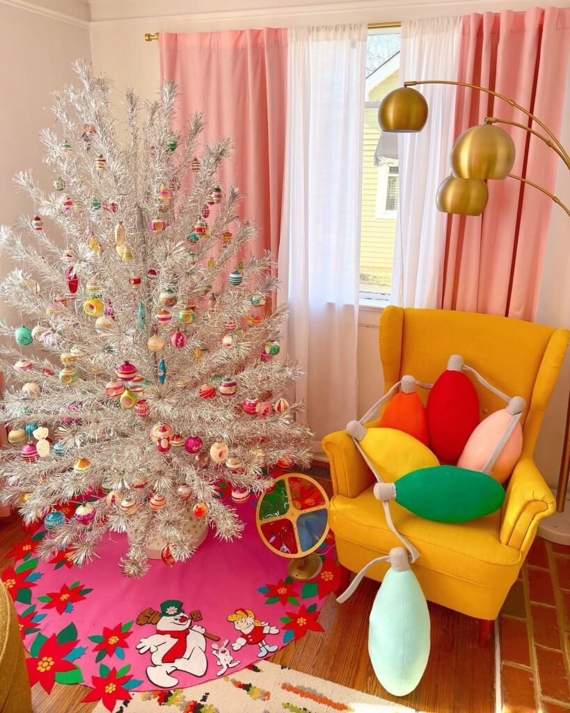 Tinsel Christmas tree