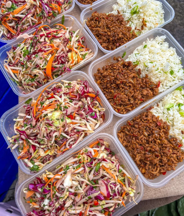 Rice And Minced Meat Meal Prep