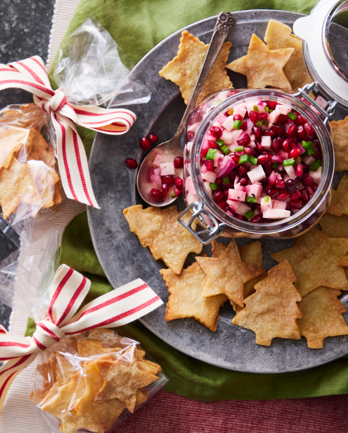 Holiday Salsa with Tortilla Chips