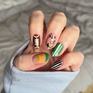 20 Fun Football/ Super Bowl Nail Ideas