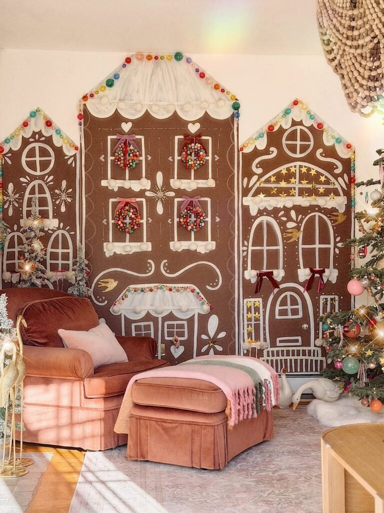 Gingerbread House walls for Living Room