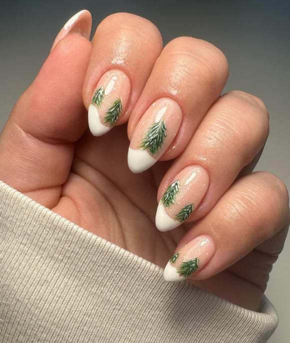 Evergreen French Nails
