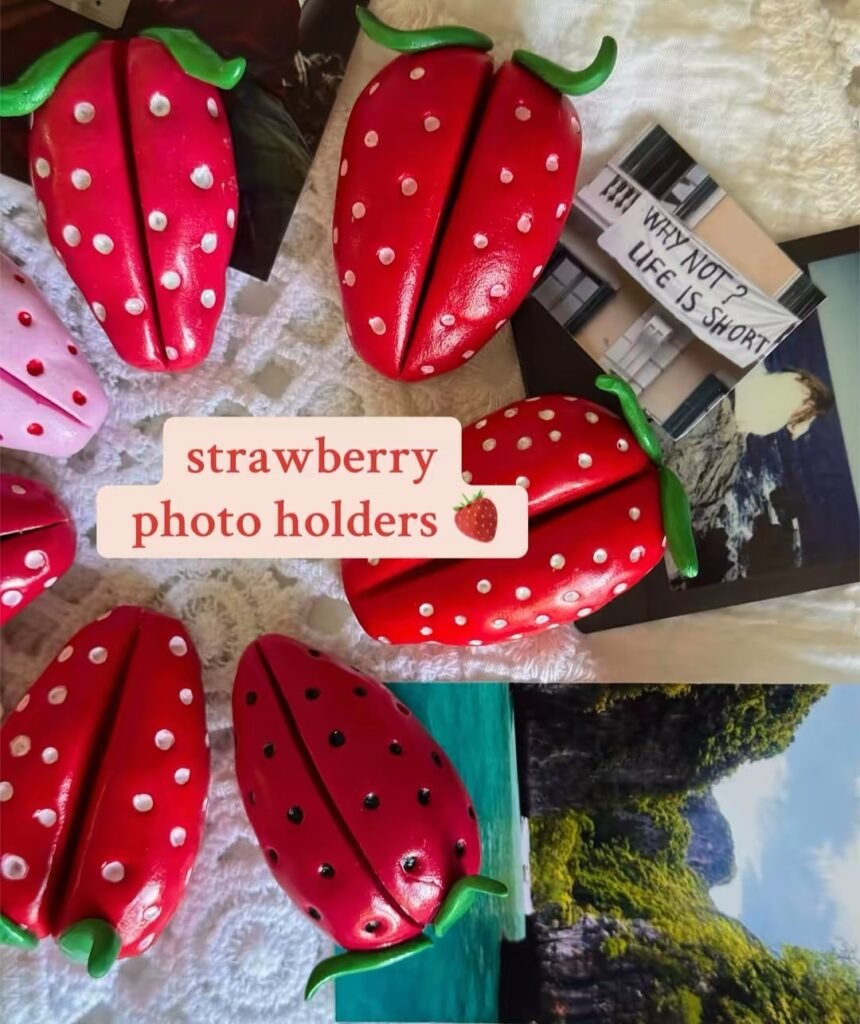 Strawberry photo holders