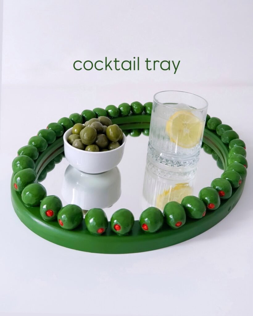 Olives cocktail tray