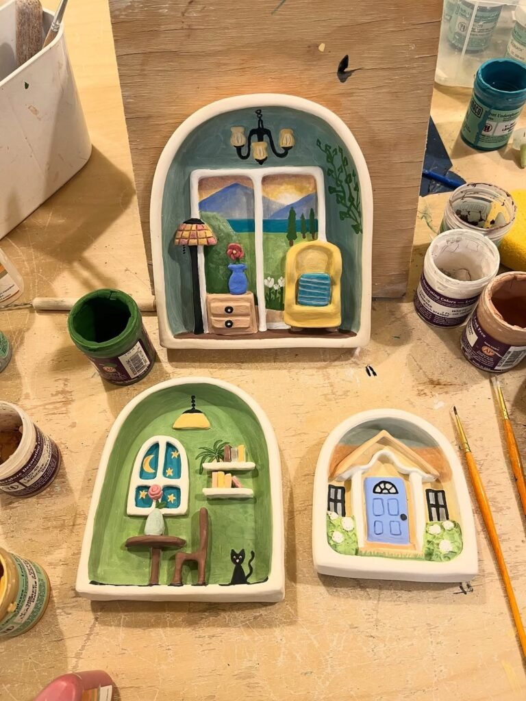 Tiny Clay shelves