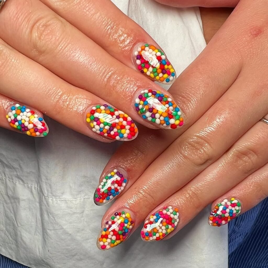 Confetti Sprinkle Nails
