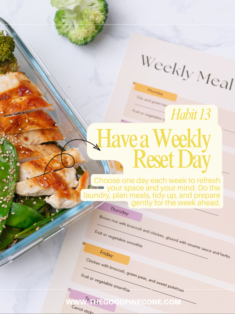 Create a Weekly Reset 
