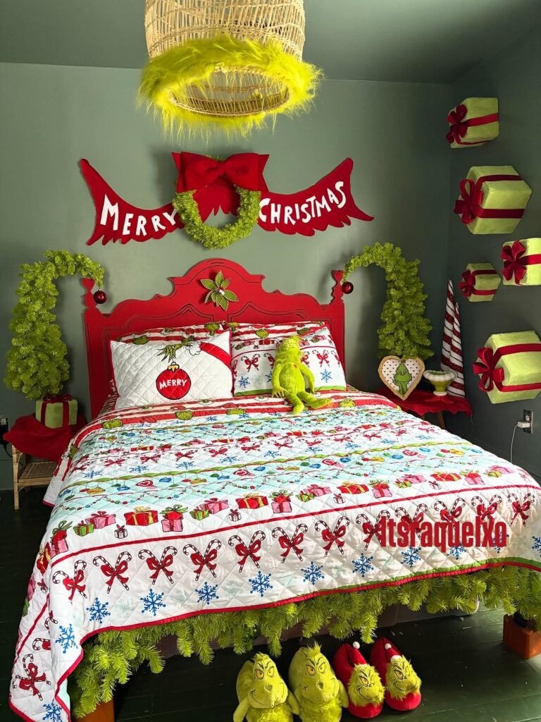Christmas Grinch Bedroom