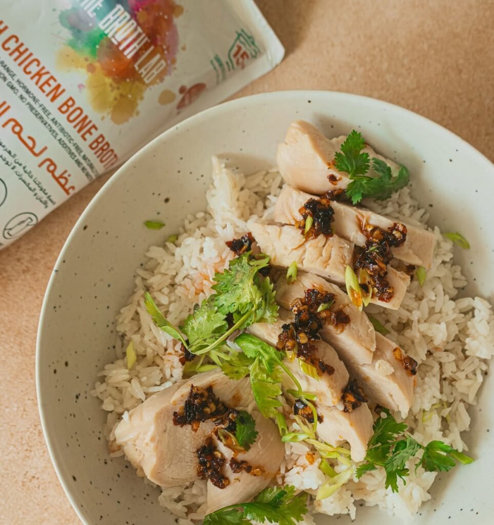 Hainanese Chicken and Ginger Rice