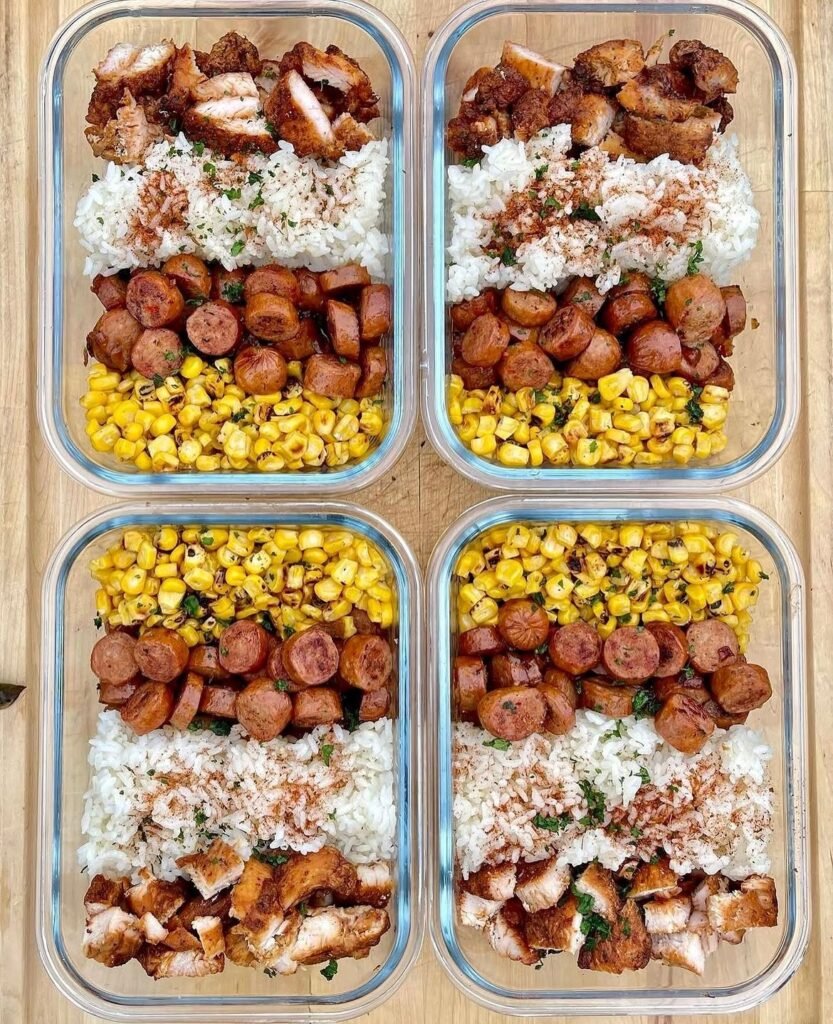 Cajun Chicken Sausage Meal Prep Bowls