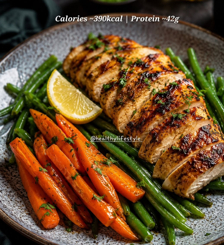Grilled Lemon Herb Chicken With Vegetables